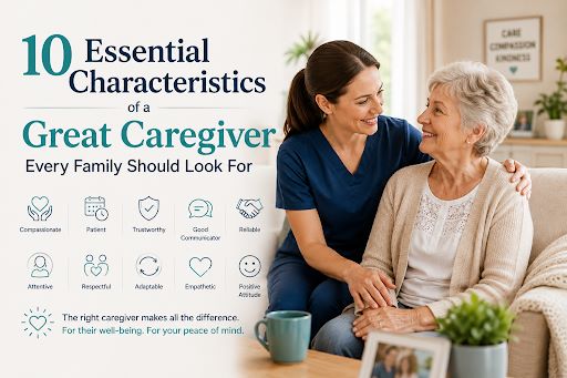 Caregiver providing compassionate care to a senior at home